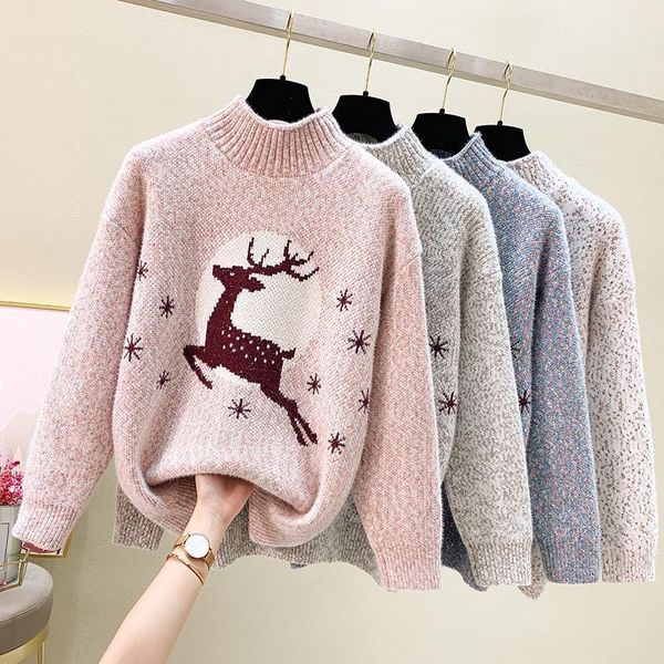 women's sweaters chenille half high neck thick sweater loose pullovers fall winter 2021 korean style women sweet knit, White;black
women's sweaters chenille half high neck thick sweater loose pullovers fall winter 2021 korean style women sweet knit, White;black