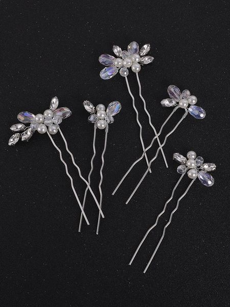 Silver Bridal Hair Pins Crystal Rhinestone Elegant Women Hair Accessory Wedding Accessories For Bride Hair Ornaments 5PCS
Silver Bridal Hair Pins Crystal Rhinestone Elegant Women Hair Accessory Wedding Accessories For Bride Hair Ornaments 5PCS
