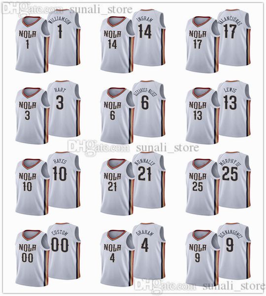 2021-22 city 75th white basketball jerseys zion brandon 14 ingram jonas 17 valanciunas josh 3 hart 4 graham 1 williamson jaxson hayes nickei, Black;red
2021-22 city 75th white basketball jerseys zion brandon 14 ingram jonas 17 valanciunas josh 3 hart 4 graham 1 williamson jaxson hayes nickei, Black;red