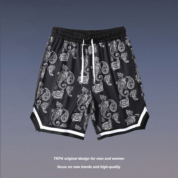 tkpa hip hop fashion brand cashew flower splicing casual sports shorts fashion harlan basketball pants beach pants men's and women', White;black
tkpa hip hop fashion brand cashew flower splicing casual sports shorts fashion harlan basketball pants beach pants men's and women', White;black