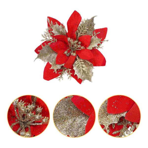 decorative flowers & wreaths 15pcs glitter artificial flower xmas tree fake hanging floral pendant
decorative flowers & wreaths 15pcs glitter artificial flower xmas tree fake hanging floral pendant