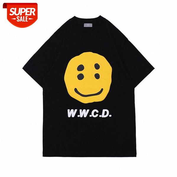 european and american high street round neck print t-shirt, trendy loose basic simple smiley short-sleeved tee men women #ha5z, White;black
european and american high street round neck print t-shirt, trendy loose basic simple smiley short-sleeved tee men women #ha5z, White;black