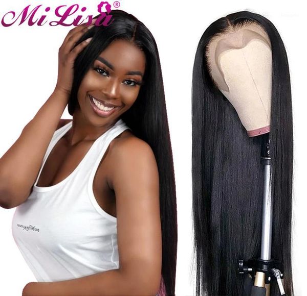 mi lisa 13x6 straight lace front wig for black women brazilian remy hair bone transparent hd frontal1, Black;brown
mi lisa 13x6 straight lace front wig for black women brazilian remy hair bone transparent hd frontal1, Black;brown