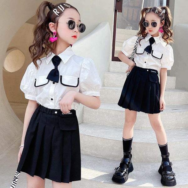 summer girls japanese uniform suit 2021 children clothing college style two piece set blouse + skirts 14 years old teenager sets, White
summer girls japanese uniform suit 2021 children clothing college style two piece set blouse + skirts 14 years old teenager sets, White