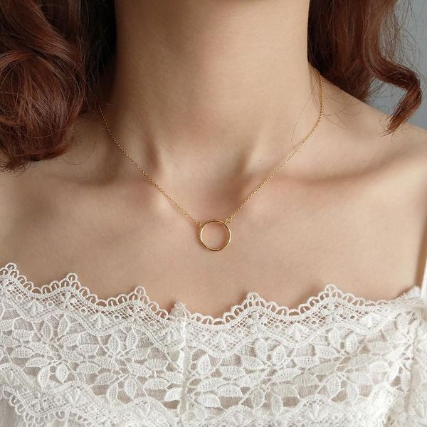 chains korean overall s925 sterling silver geometric circle necklace clavicle chain personality item wholesale
chains korean overall s925 sterling silver geometric circle necklace clavicle chain personality item wholesale