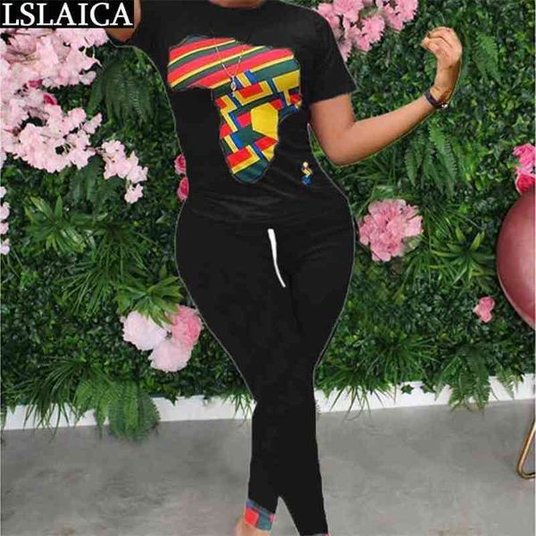 women two piece outfits and pants sportswear summer print short sleeve o neck pencil tracksuit set streetwear casual 210515, White
women two piece outfits and pants sportswear summer print short sleeve o neck pencil tracksuit set streetwear casual 210515, White