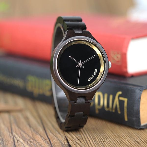 wristwatches bobo bird p16 simple women wooden watches classic black dial ladies quartz dress watch in box, Slivery;brown
wristwatches bobo bird p16 simple women wooden watches classic black dial ladies quartz dress watch in box, Slivery;brown