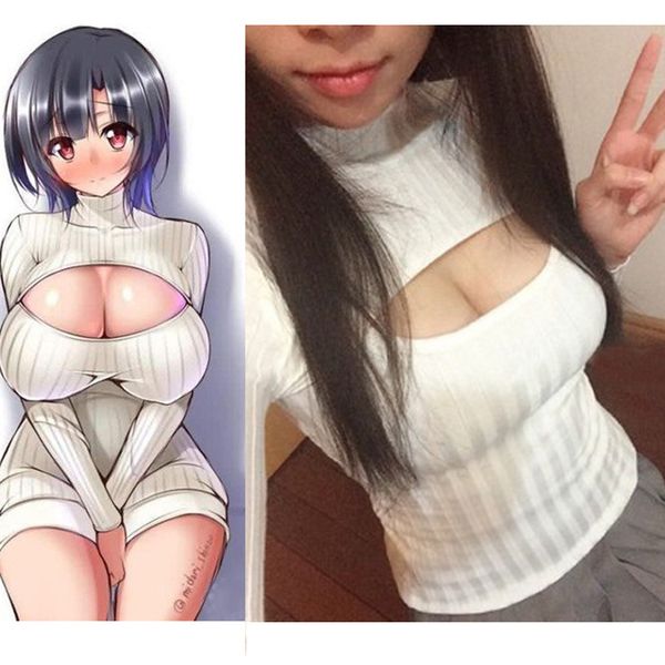 women cosplay virgin killer open chest sweater hollow bodysuit harajuku women turtleneck collar knit sweaters f50, Black;white
women cosplay virgin killer open chest sweater hollow bodysuit harajuku women turtleneck collar knit sweaters f50, Black;white