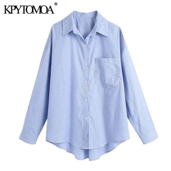 women fashion oversized striped asymmetric blouse long sleeve button-up female shirts blusas chic 210420, White
women fashion oversized striped asymmetric blouse long sleeve button-up female shirts blusas chic 210420, White