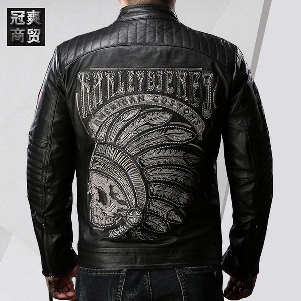 fashion leather spring and autumn indian three dimensional embroidery jacket for men, Black
fashion leather spring and autumn indian three dimensional embroidery jacket for men, Black