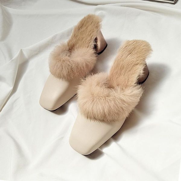 autumn winter retro square toe mules women warm plush fur slippers metal thick heel slip on flip flops comfort furry hair slides, Black
autumn winter retro square toe mules women warm plush fur slippers metal thick heel slip on flip flops comfort furry hair slides, Black
