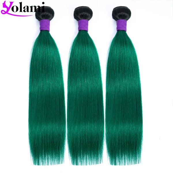 human hair bulks yolami ombre two tone colored 1b/dark green straight 3 bundles deal brazilian remy extensions, Black
human hair bulks yolami ombre two tone colored 1b/dark green straight 3 bundles deal brazilian remy extensions, Black