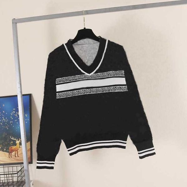 autumn winter knitted women's sweaters fashion contrast jacquard letter v-neck long sleeve spring womens jumper casual, White;black
autumn winter knitted women's sweaters fashion contrast jacquard letter v-neck long sleeve spring womens jumper casual, White;black