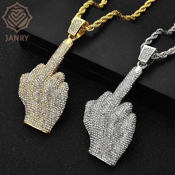 charms janry full drill big finger pendant necklace micro-inlaid zircon male female hip hop with 60cm chain, Bronze;silver
charms janry full drill big finger pendant necklace micro-inlaid zircon male female hip hop with 60cm chain, Bronze;silver