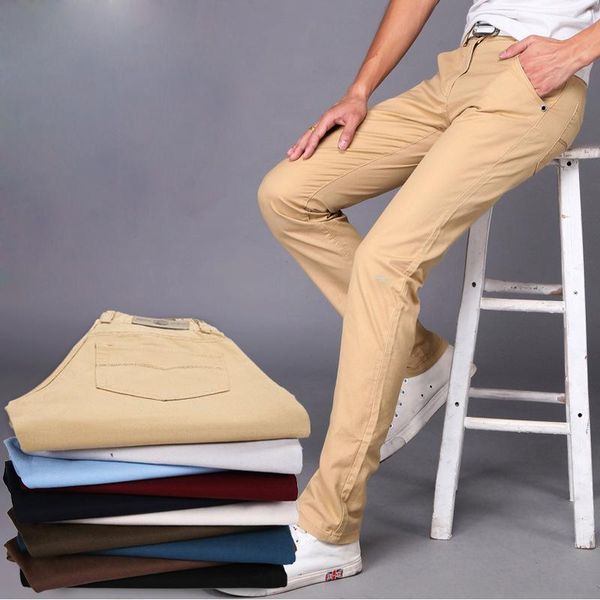 men casual stretch pants slim male pant straight trousers business upscale plus size 38 men's, Black
men casual stretch pants slim male pant straight trousers business upscale plus size 38 men's, Black