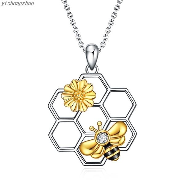 pendant necklaces bee honeycomb heart-shaped honey necklace animal for my lover jewelry party prom gifts, Silver
pendant necklaces bee honeycomb heart-shaped honey necklace animal for my lover jewelry party prom gifts, Silver