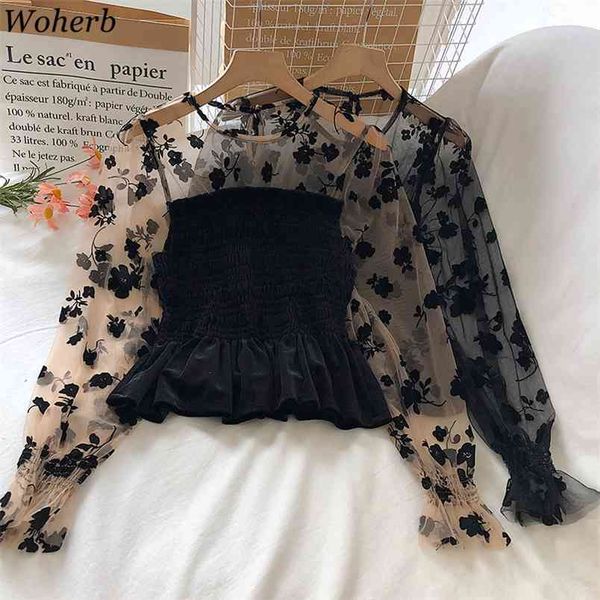spring autumn velvet blouse women mesh floral sleeve patchwork female ol casual blouses korean elegant blusas 210519, White
spring autumn velvet blouse women mesh floral sleeve patchwork female ol casual blouses korean elegant blusas 210519, White