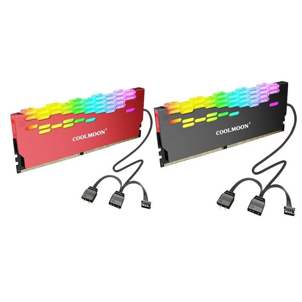 fans & coolings coolmoon ra-2 memory heat sink, 3pinx2+4pinx1 5v shenguang sync argb deskmodule cooling vest
fans & coolings coolmoon ra-2 memory heat sink, 3pinx2+4pinx1 5v shenguang sync argb deskmodule cooling vest
