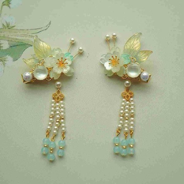 hair clips & barrettes 2 pcs ancient flower pearl long tessal green leaf bride hanfu gril acceaaory jewelry handmade clip, Golden;silver
hair clips & barrettes 2 pcs ancient flower pearl long tessal green leaf bride hanfu gril acceaaory jewelry handmade clip, Golden;silver