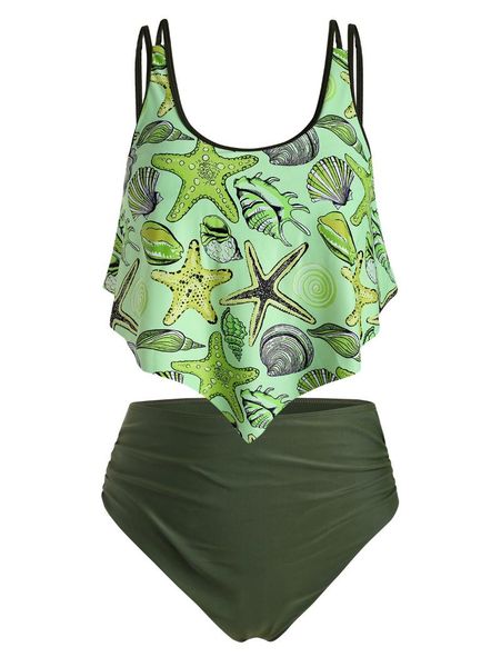 one-piece suits starfish shell whelk print flounce ruched plus size tankini swimsuit
one-piece suits starfish shell whelk print flounce ruched plus size tankini swimsuit