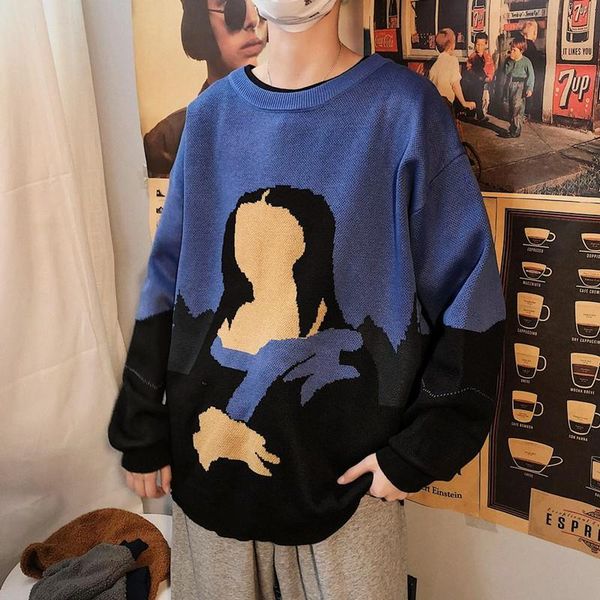 men's sweaters warm mens pullovers full o-neck casual harajuku vintage fashion cartoon loose knitted sweater men -2xl, White;black
men's sweaters warm mens pullovers full o-neck casual harajuku vintage fashion cartoon loose knitted sweater men -2xl, White;black