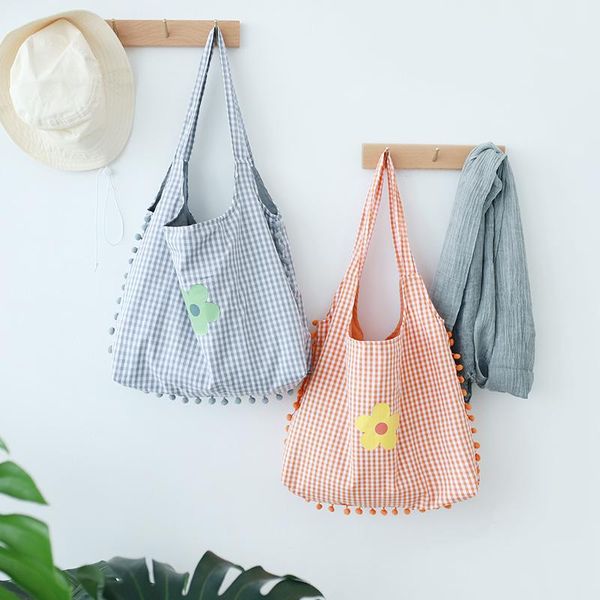 shopping bags fashion canvas bag female simple shoulder women art plaid cotton shopper k1837 m
shopping bags fashion canvas bag female simple shoulder women art plaid cotton shopper k1837 m