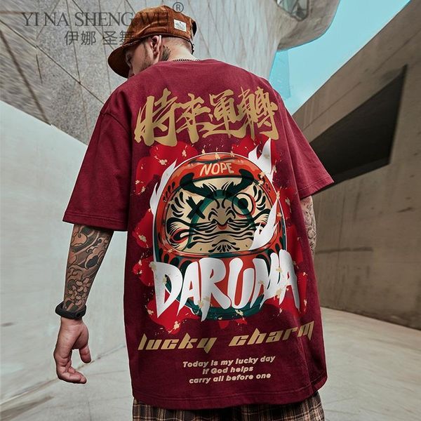ethnic clothing men's t-shirts chinese japanese style lucky fashion printed short sleeve summer hip hop casual tees streetwear, Red
ethnic clothing men's t-shirts chinese japanese style lucky fashion printed short sleeve summer hip hop casual tees streetwear, Red