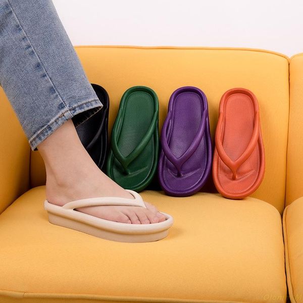 slippers thick soled platform flip flops summer shoes candy color indoor outdoor sandals non slip thong casual, Black
slippers thick soled platform flip flops summer shoes candy color indoor outdoor sandals non slip thong casual, Black