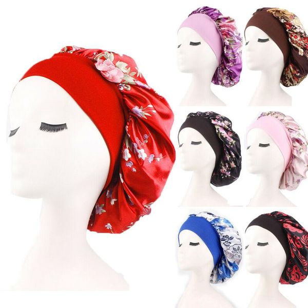 shower caps fshion women satin night sleep cap hair bonnet hat silk head cover wide elastic band home bathroom accessories
shower caps fshion women satin night sleep cap hair bonnet hat silk head cover wide elastic band home bathroom accessories