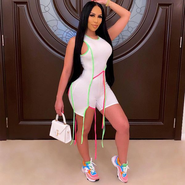 sportswear biker shorts rompers for women sleeveless summer 2021 casual active wear playsuits striped color blocking, Black;white
sportswear biker shorts rompers for women sleeveless summer 2021 casual active wear playsuits striped color blocking, Black;white