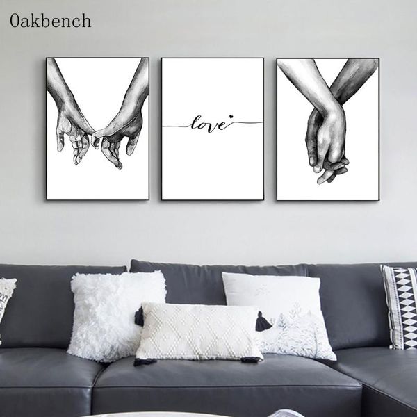 paintings black and white wall art painting couples prints hand in canvas posters modern print nordic bedroom decoration picture
paintings black and white wall art painting couples prints hand in canvas posters modern print nordic bedroom decoration picture