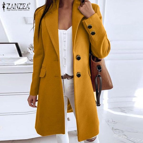 women's wool & blends office casual woolen coat plus size 5xl womens ol coats zanzea fashion long sleeve jackets female solid sigle bre, Black
women's wool & blends office casual woolen coat plus size 5xl womens ol coats zanzea fashion long sleeve jackets female solid sigle bre, Black