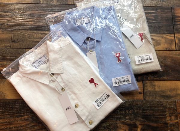 2021ami designer shirt embroidery rainbow small love heart patch small peach heart fashion all-match short-sleeved shirt, White;black
2021ami designer shirt embroidery rainbow small love heart patch small peach heart fashion all-match short-sleeved shirt, White;black