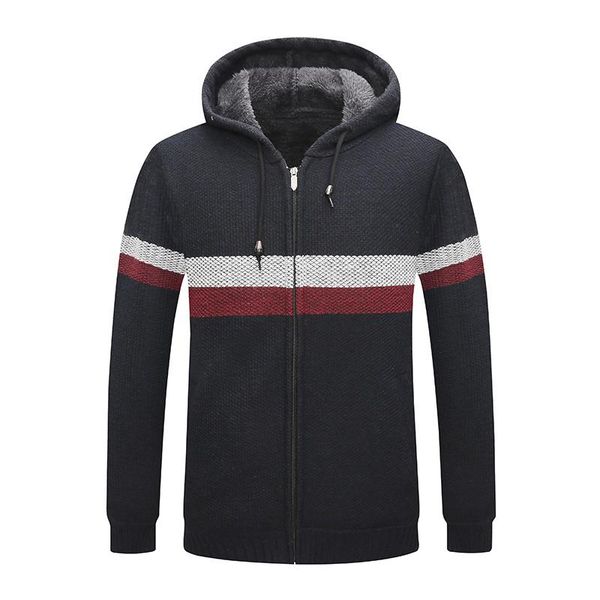 men's sweaters male cardigan autumn clothes men fashion winter thick brand striped warm coats homme casual slim windproof, White;black
men's sweaters male cardigan autumn clothes men fashion winter thick brand striped warm coats homme casual slim windproof, White;black