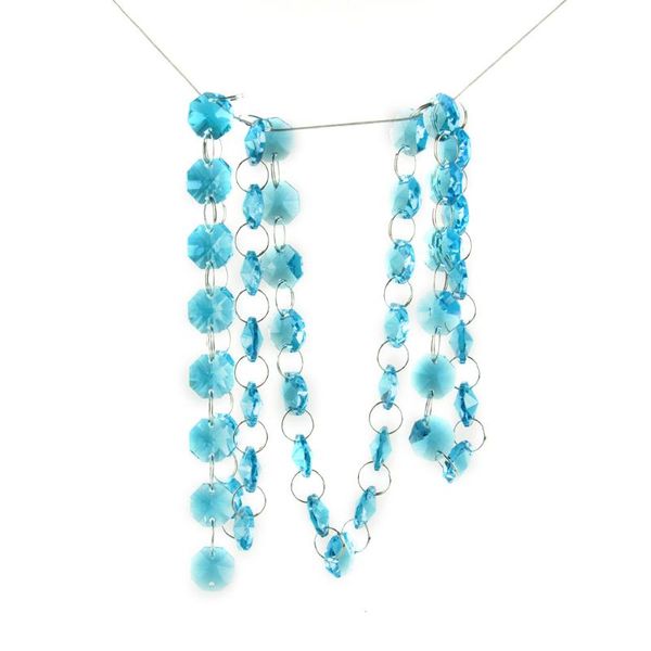 1/5/10m octagonal crystal aquamarine chandelier lamp octagon chain garlands wedding & party decor
1/5/10m octagonal crystal aquamarine chandelier lamp octagon chain garlands wedding & party decor