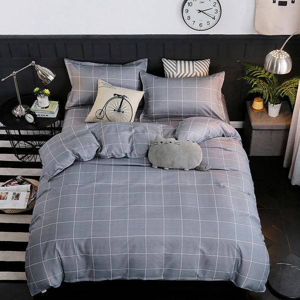 bedding sets plaid 1 bed sheet and 2 pillow shams, king ,twin ,full size,4 pieces set duvet cover
bedding sets plaid 1 bed sheet and 2 pillow shams, king ,twin ,full size,4 pieces set duvet cover