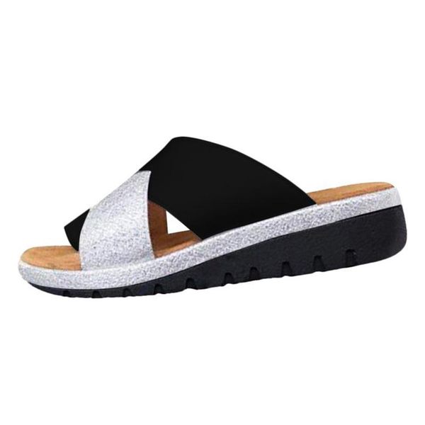 slippers 2021 summer women big toe correction sandals flip flop platform wedge shoes fashion cross strap ladies casual footwear, Black
slippers 2021 summer women big toe correction sandals flip flop platform wedge shoes fashion cross strap ladies casual footwear, Black