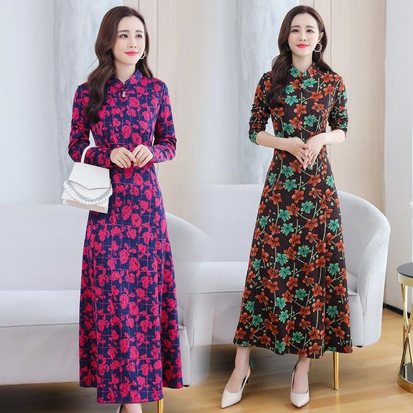 casual dresses coigarsam women dress winter 2021 office lady cheongsam vintage knitting print full sleeve stand neck rose green, Black;gray
casual dresses coigarsam women dress winter 2021 office lady cheongsam vintage knitting print full sleeve stand neck rose green, Black;gray