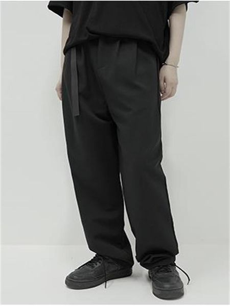 men's pants 2021 waist cut design casual urban youth trend large size straight, Black
men's pants 2021 waist cut design casual urban youth trend large size straight, Black