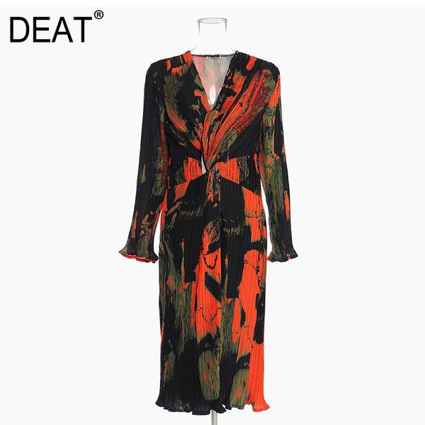 women color big sizse vintage print pleated dress v-neck long sleeve loose fit fashion tide spring summe gx242 210421, Black;gray
women color big sizse vintage print pleated dress v-neck long sleeve loose fit fashion tide spring summe gx242 210421, Black;gray