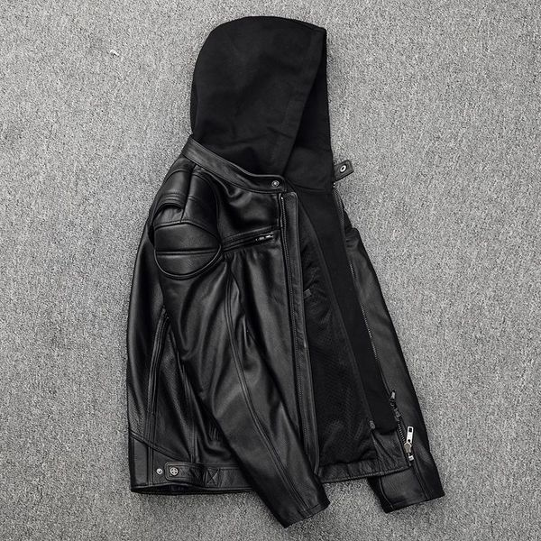 men's leather & faux ,plus size mens genuine biker jacket.pro motorcycle jacket protectors.cowhide coat.quality outwear pads, Black
men's leather & faux ,plus size mens genuine biker jacket.pro motorcycle jacket protectors.cowhide coat.quality outwear pads, Black