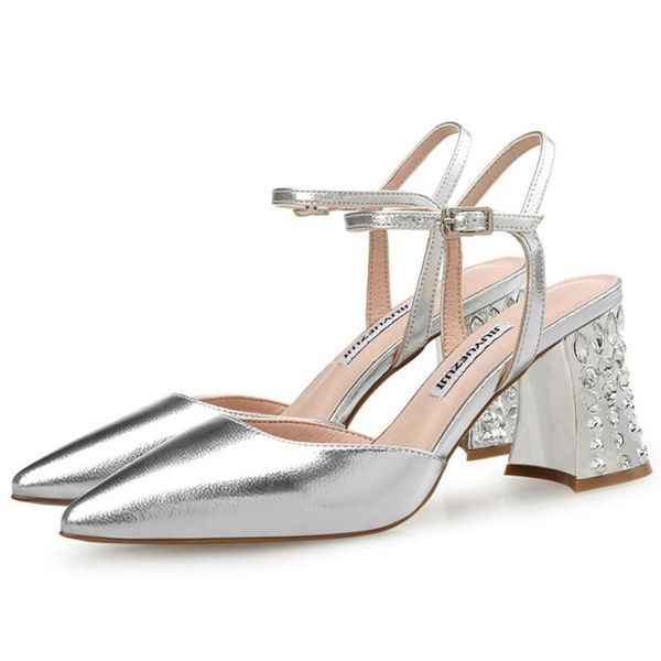 dress shoes luxury sandals female pump fashion buckle strap soft leather hoof heels solid party women pumps, Black
dress shoes luxury sandals female pump fashion buckle strap soft leather hoof heels solid party women pumps, Black