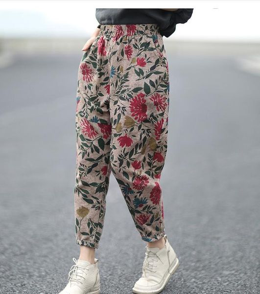 women's pants & capris printed summer women casual indie folk loose floral femlae elastic waist full-length harem fashion tide, Black;white
women's pants & capris printed summer women casual indie folk loose floral femlae elastic waist full-length harem fashion tide, Black;white