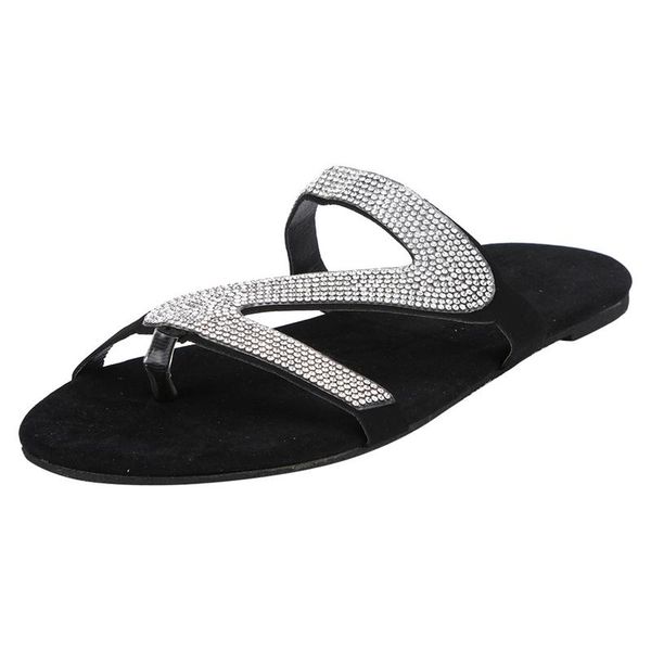 sandals women's casual solid crystal roman plus-size flat slippers shoes material comfortable and very soft a50, Black
sandals women's casual solid crystal roman plus-size flat slippers shoes material comfortable and very soft a50, Black