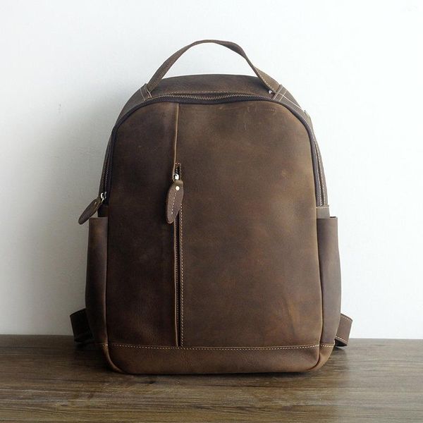 backpack 2021 handmade bag head layer cowhide large capacity men's outdoor leisure travel school
backpack 2021 handmade bag head layer cowhide large capacity men's outdoor leisure travel school