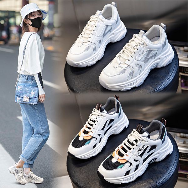 leather daddy shoes women's autumn 2021 leisure thick soled elevated sports running flat bottomed versatile, Black;white
leather daddy shoes women's autumn 2021 leisure thick soled elevated sports running flat bottomed versatile, Black;white