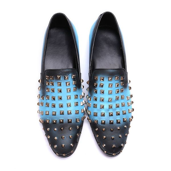 korean style men genuine leather shoes round toe rivet slip on handmade for men dress nightclub oxford shoes sapatos masculino, Black
korean style men genuine leather shoes round toe rivet slip on handmade for men dress nightclub oxford shoes sapatos masculino, Black