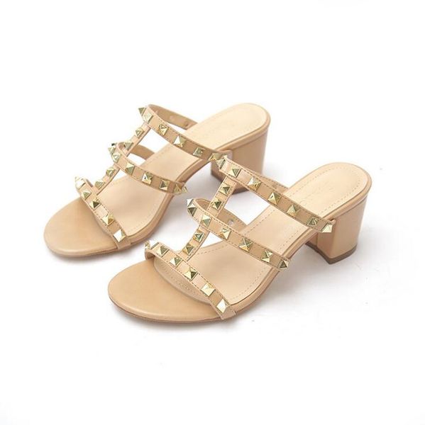 heatshoes rivet sandal slippers womens shoes summer round toe high heels fashion thick heel designer sandals size 35-41, Black
heatshoes rivet sandal slippers womens shoes summer round toe high heels fashion thick heel designer sandals size 35-41, Black