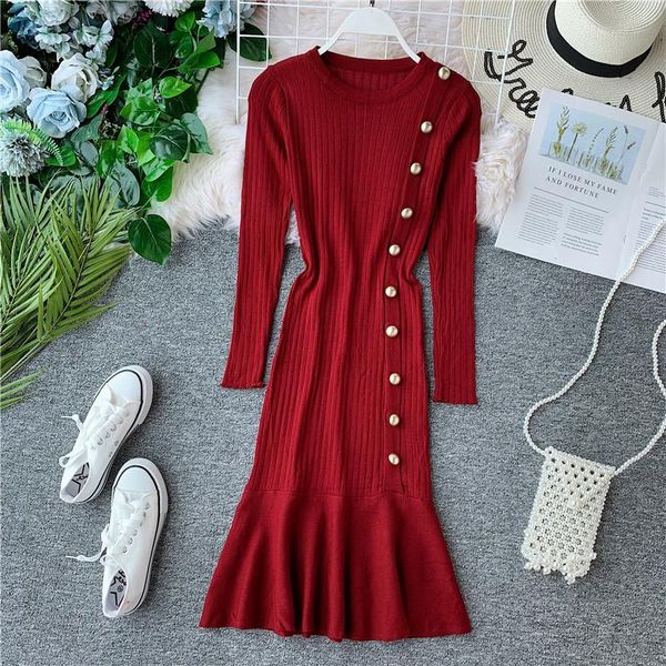 casual dresses 2021 tight waist slim dress women party vestidos autumn winter bottom sweater knitted hip fishtail long, Black;gray
casual dresses 2021 tight waist slim dress women party vestidos autumn winter bottom sweater knitted hip fishtail long, Black;gray
