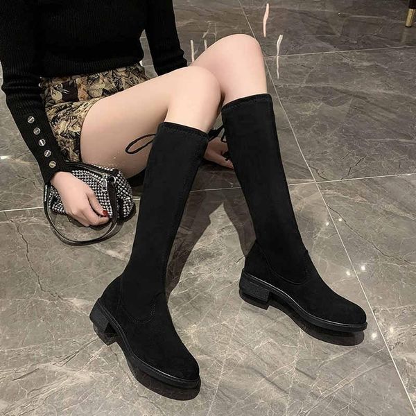 boots 2021 fashion women's spring and winter over the knee high heel quality suede long comfortable square toe mujer, Black
boots 2021 fashion women's spring and winter over the knee high heel quality suede long comfortable square toe mujer, Black